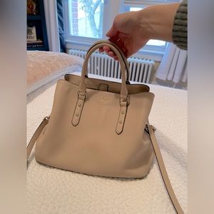 Medium Kate Spade Crossbody with Handles- Cream to light pink